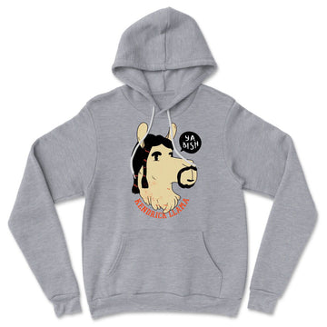 Kendrick Llama Hoodie in Athletic Heather color